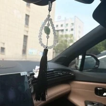 1pc Car Interior Hanging Decor, Creative Rear-View Mirror Accessory - one-size - View 5