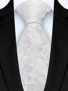 1 条 8 厘米宽男士佩斯利花纹领带，高品质时尚休闲婚礼派对商务领带男士领带 - 佩斯利 - 查看 7