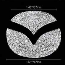 1 Funda Para Volante Con Tachuelas De Diamantes De Imitación Compatible Con Volante - Plateado - Ver 5