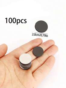 100/50/25/10 pièces Autocollants magnétiques ronds puissants pour réfrigérateur