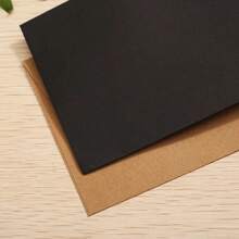 50 phong bì đựng bưu thiếp keo nước bọt, giấy kraft màu đen, be, vàng, bạc, nâu, trang trí tiệc Giáng sinh sáng tạo & quà tặng - màu đen - Xem 11