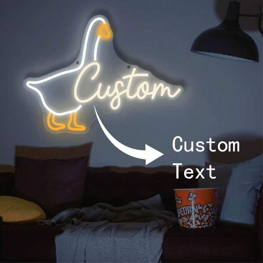 1 đèn neon tùy chỉnh, biển báo động vật dễ thương, trang trí nhà theo yêu cầu, cấp nguồn qua USB và độ sáng đèn LED có thể điều chỉnh, thích hợp làm quà tặng cho Halloween, Giáng sinh và năm mới - Nhiều màu - Xem 1