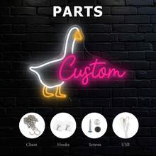 1 đèn neon tùy chỉnh, biển báo động vật dễ thương, trang trí nhà theo yêu cầu, cấp nguồn qua USB và độ sáng đèn LED có thể điều chỉnh, thích hợp làm quà tặng cho Halloween, Giáng sinh và năm mới - Nhiều màu - Xem 57