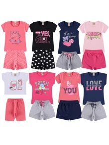 10 Pieces Children's Summer Girl's Kit Size 1 To 14 - Nhiều màu - Xem 4
