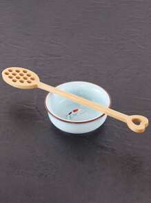 1pc Long Handle Wooden Coffee Stirring Spoon, Honey Wood Mixing Stick Creative Stirrer Multipurpose Wooden Spoon - Multicolor - View 9