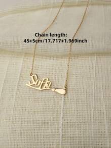 1 pieza Collar con colgante personalizado de escoba mágica de oro y plata - Colgante de bruja y mago de acero inoxidable, letras en inglés personalizadas, accesorios de moda para mujer de estilo dorado, otoño, vintage, colorido, vintage, sencillo, unisex, casual, lindo, personalizado, único, regalos ideales para él, regalos ideales para ella, ella, novio, novia, papá, mamá, familia, amigos, para aniversarios, para cumpleaños, para graduación, para baile de graduación, para fiestas, útiles escolares, de vuelta a la escuela, para oficina, para la escuela, para el aula, para regalos de maestros, para la universidad, para colegas, para dormitorios, para maestros, para niños y niñas, para adolescentes, estudiantes de secundaria junior, estudiantes de secundaria, estudiantes de último año de secundaria, estudiantes universitarios, estudiantes universitarios, primer año, segundo año, estudiantes de año inferior.