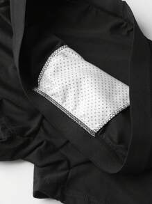 Men's Black Letter Graphic Print Elastic Waist Boxers, Casual Underwear