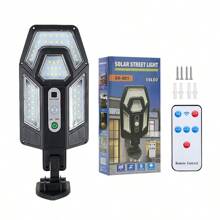 Nova Tipo de Iluminação Pública Solar Sensoriamento Corporal Humano Luz de Parede Externa Luz de Jardim Luz Solar Externa LED Tudo em Um com Controle Remoto Iluminação é Fácil e Simples de Instalar, Luzes Solares Externas