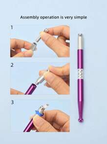 1 Set Disposable Tattoo Ink Cups With Lids (30pcs), 1 Manual Tattoo Pen, 1 Tattoo Practice Skin, Permanent Makeup Eyebrow Lip Tools And Accessories - Multicolor - View 7