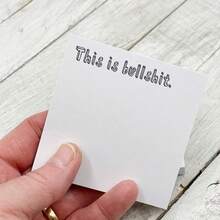 One Book Of Funny Memo Pads: Interesting & Stress-Relieving Sticky Notes Suitable For Clipping On Computers, Desks, Books, Etc. (Non-Adhesive) - Multicolor - View 1