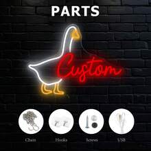 1 đèn neon tùy chỉnh, biển báo động vật dễ thương, trang trí nhà theo yêu cầu, cấp nguồn qua USB và độ sáng đèn LED có thể điều chỉnh, thích hợp làm quà tặng cho Halloween, Giáng sinh và năm mới - Nhiều màu - Xem 17