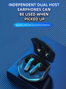 Lenovo GM2PRO Bluetooth Kopfhörer, Halbeinbau Stil, E-Sports Gaming Modus mit geringer Latenz, geeignet für Sport & Laufen, hochwertige Audiound Mikrofon, kabellose Ohrhörer kompatibel mit Smartphones, Tablets, Laptops - Schwarz - Übersicht 5