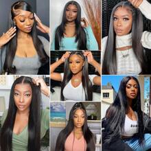 bling hair 180% Density Straight Human Hair 6x4 7x5 9x6 5x5 Wear And Go Glueless Wigs Human Hair Pre Plucked Pre Cut For Beginners 6x4 Lace Closure Wigs Straight 13x4 13x6 Lace Front Wigs Human Hair No Glue Pre Cut 3 Seconds To Wear Glueless Wigs Brazilian Straight Human Hair Wigs Natural Black Everyday Party Use Needed Long Black Wig Versatile Hairpiece Sleek Hairstyle Realistic Hairpiece Beauty Accessory Beginner Friendly For Sports, Vacation, Halloween, Christmas, Festivals, Proms, Outdoor, Cosplay, Campus, School, Beach, Wedding, Camping, Holiday, Summer Outfits, Charming, Elegant, Casual, Y2K Fashion, SS25 Styles, For Daily Use - Natural Black - Xem 9