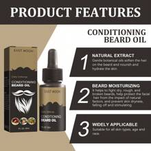 Beard Oil; Men's Beard Oil; 1. Helps Promote Fuller, Healthier Beard Growth. 2. Effectively Removes Excess Keratinization Around The Hair Follicles. Can Deeply Moisturize The Skin And Beard, Preventing Dryness And Coarseness, Making The Beard Softer And More Comfortable.
