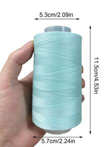 1 Rolo de Linha de Costura Doméstica 40/2 em 40 Cores, Preto e Branco, 3500 Jardas, para Artesanato em Roupas e Calças, Acessórios para Costura Manual, Linha de Costura DIY - Multicolorido - Ver 5