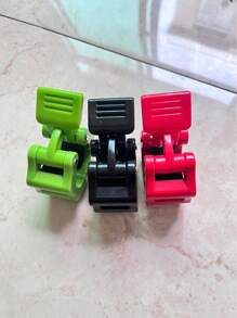 1 Pair Of Weightlifting Bar Clips - Quick Release Collars, Barbell Spring Collar, Multi-Color - Multicolor - View 10