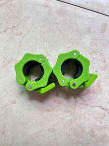 1 Pair Of Weightlifting Bar Clips - Quick Release Collars, Barbell Spring Collar, Multi-Color - Multicolor - View 6