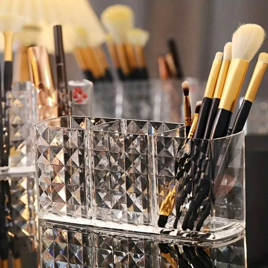 Diamond Brush Holder Acrylic Makeup Organizer - Diamond Brush Holder - View 1