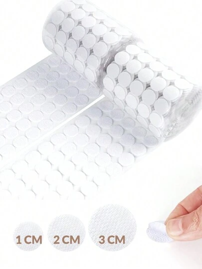 Hook And Loop Polka Dot Tape With Adhesive Backing, Suitable For Crafts, Office, Back To School Classroom, And DIY Projects