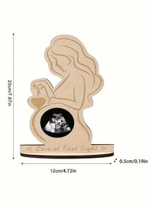 Cornice per foto ecografiche del bambino, cornice creativa per foto di gravidanza come regalo per il festa di nascità, regalo personalizzato per neonati, cartello per annunci di nascita, regalo ricordo per neonati, card per tappe di crescita, realizzata in pannello di fibra di legno tagliato, adatto come regalo per Ognissanti, Giorno del Ringraziamento, Capodanno, San Valentino, anniversario, festa di nascità, decorazioni familiari, regalo di Pasqua, per bambine/bambini - Multicolore - Visualizzare 8