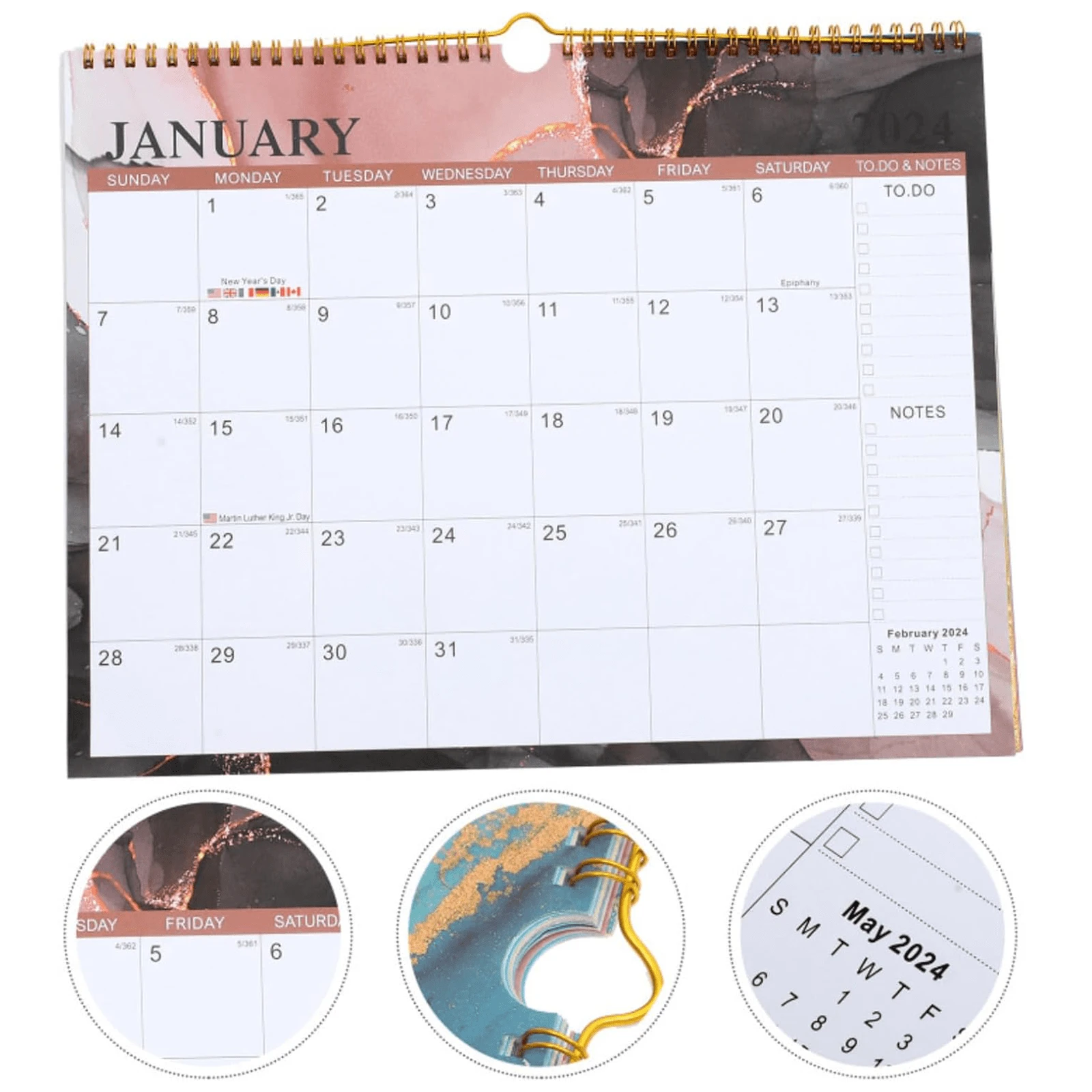 2024-2025 And 2025-2026 Family Wall Calendar, 14.8-Inch * 11.5-Inch ...