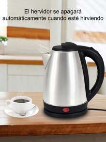 2 Litre Stainless Steel Electric Coffee Pot - Silver - View 1