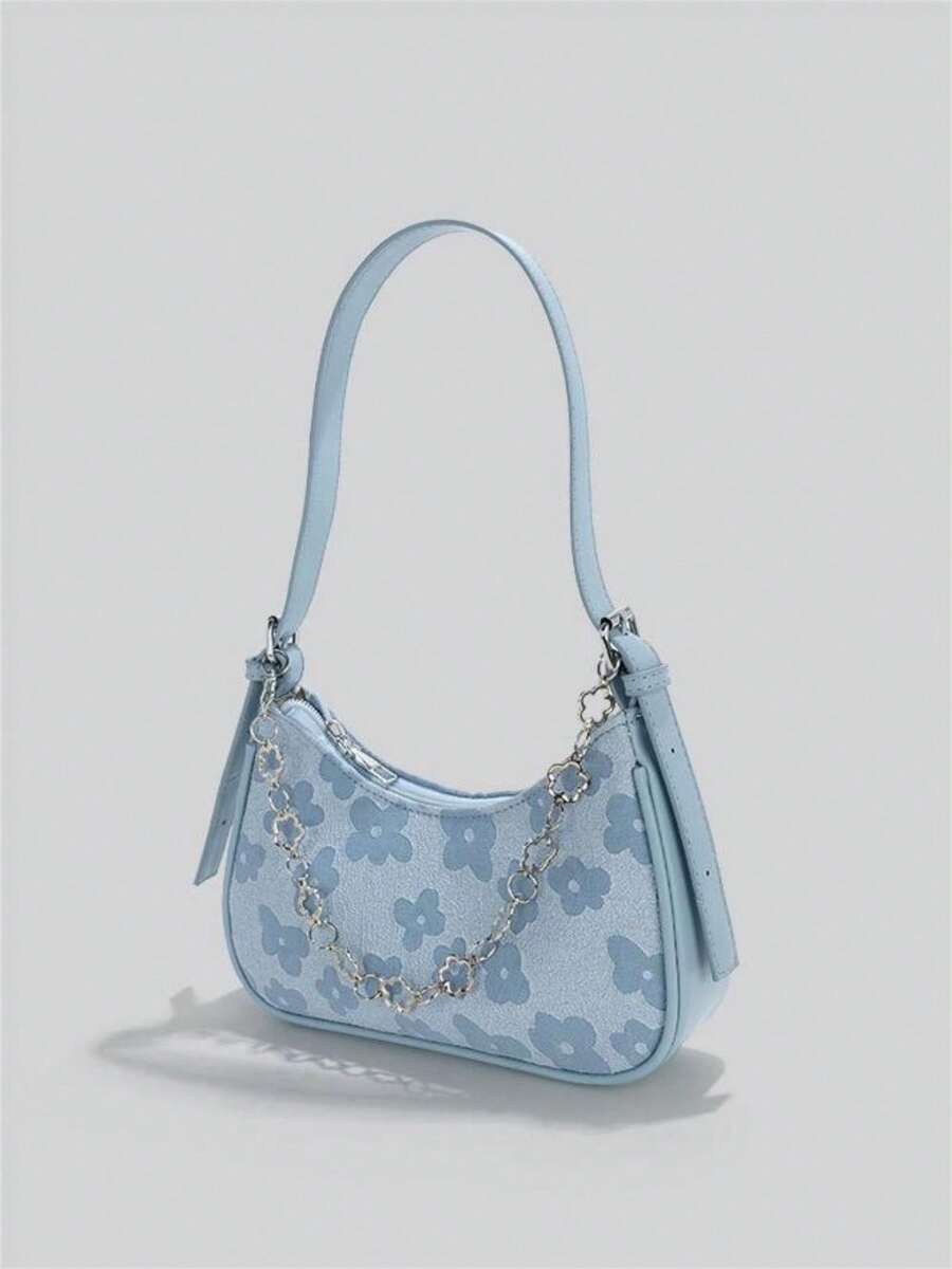 Women's Jacquard Bags Casual Mini Underarm Saddle Bag Satchel Purse And Top Handle Handbags