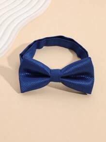 2pcs Children's Solid Color & Striped Two-Layer Pre-Tied Bow Tie, Suitable For Performance, Party, Daily Wear - Multicolor - View 7