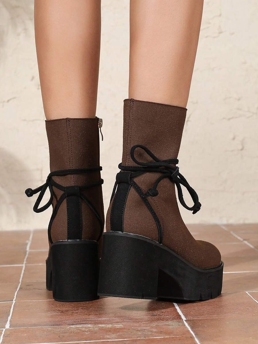 Women's Classic Brown Boots SHEIN EUR