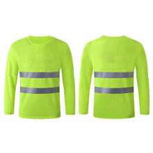 Uniforme de trabajo de manga larga con tiras reflectantes, ropa de trabajo de seguridad vial para personal de gestión y construcción