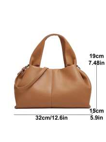 Bolsos de mujer tipo hobo fruncidos de moda, bolsos de hombro cruzados de lujo de PU de caja de alta calidad y para mujer