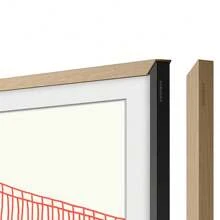 Marco personalizable de 85 pulgadas Samsung VGSCFA85TK The Frame en teca moderna - Beis - Ver 3