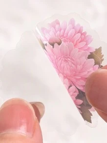 1 scatola 45 pezzi Adesivi decorativi romantici rosa per piante e fiori per scrapbooking