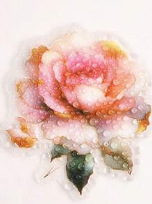 1 scatola 45 pezzi Adesivi decorativi romantici rosa per piante e fiori per scrapbooking