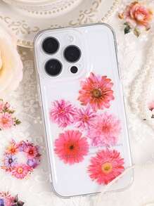 1 scatola 45 pezzi Adesivi decorativi romantici rosa per piante e fiori per scrapbooking