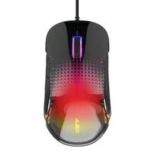 AJAZZ AJ358 Wired Mouse USB PMW3325 Engine 10000DPI Symmetrical Ergonomics Lightweight Gaming E-Sports Mouse PC Laptop Accessory - 黑色 - 查看 1