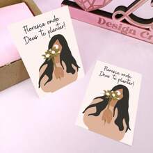 50 Illustrated Motivational Leaflets - Flourish - Ready For Delivery - 彩色 - 查看 2