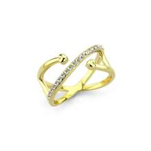 IP Gold(Ion Plating) Stainless Steel Ring With Top Grade - Multicolorido - Visão 6