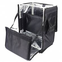 42L Large Food Delivery Insulated Bags Pizza Takeaway Thermal BBQ Bag Backpack - Black - View 7