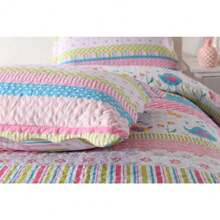 2/3 Piece Birdie Concert Bedspread Quilts Set Pink Reversible Coverlets Set - 彩色 - 查看 6