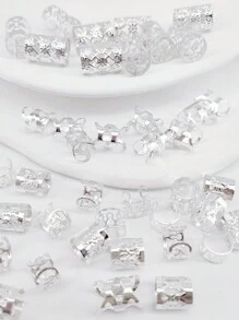 40 piezas de accesorios para el cabello de aleación, aros metálicos para trenzas, cuentas para rastas, anillos para peinados de múltiples estilos, accesorios para el cabello para mujeres y niñas en estilo bohemio, diadema dorada, pasadores para el cabello para San Valentín