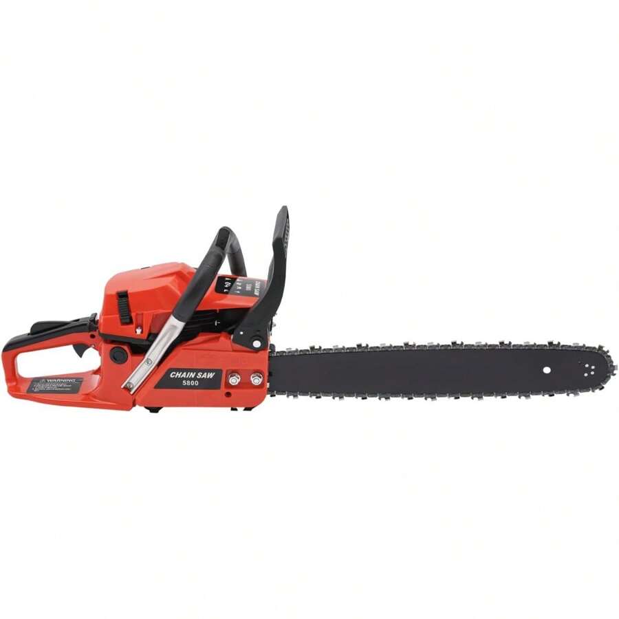 HOHOBLA LOYALHEARTDY-BTG 58CC Gas Powered Chainsaw, 20 Inch Gasoline Powered Chain Saws 2 Stroke Cordless Wood Cutting Machine, 2.6KW 10500RPM Handheld Chainsaw With 0.15Gal Tank, For Cutting Wood Trees[Best Gift For Family&Friends] - Đỏ - Xem 1