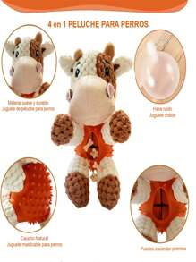 Juguete para Perro Interactivo con Texturas y Para Introducir Premios - Blanco - Ver 3