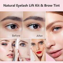 二合一睫毛和眉毛染色套装、睫毛和眉毛提升套装、冷烫卷翘睫毛套装、角蛋白睫毛提升技术、持久 4-6 周睫毛胶、睫毛胶