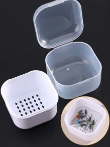 Mũi khoan nghệ thuật làm móng Đầu mài Máy khử trùng Hộp khử trùng Hộp vệ sinh dụng cụ làm móng Hộp đựng đồ làm móng Phụ kiện kẹp cắt móng - Nhiều màu - Xem 18