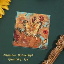 1 件彩色蝴蝶金属书签带链，复古书签生日礼物返校收藏纪念品书籍爱好者作家读者朋友学生节日文具用品 - 均碼 - 查看 19