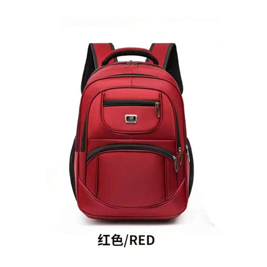 Men's Large Capacity Computer Backpack Casual Backpack Student Backpack-D7205 - Đỏ - Xem 1