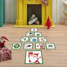 批发圣诞老人、雪人和动物跳楼装饰墙贴适用于卧室和客厅 - 彩色 - 查看 5