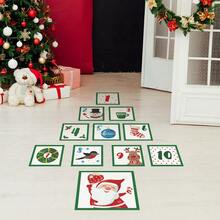 批发圣诞老人、雪人和动物跳楼装饰墙贴适用于卧室和客厅 - 彩色 - 查看 2