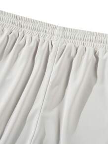 Men's Summer Casual Loose Striped Straight Leg Sweatpants, Fall - Grey - View 8